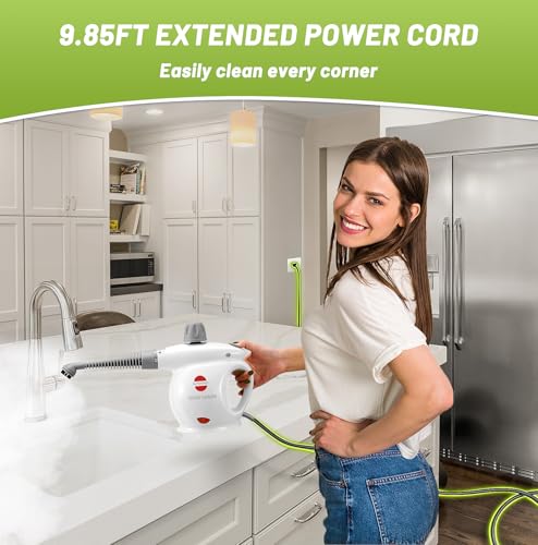 Handheld Pressurized Steam Cleaner with 13 Accessories Y83287