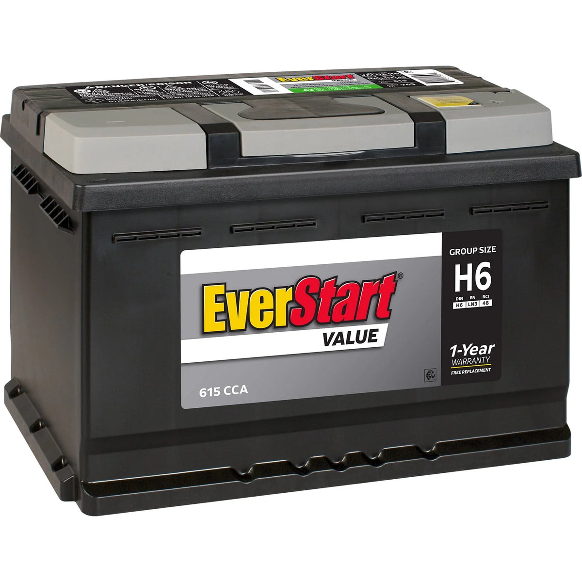 Lead Acid Automotive Battery 12 Volt 615 CCA K96639