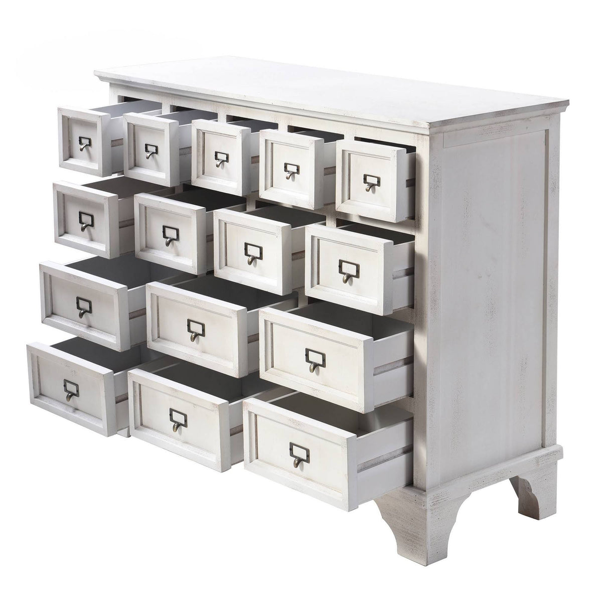 Antique White Apothecary Cabinet S2509
