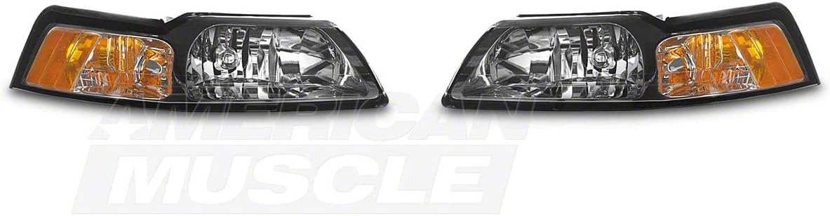 Chrome Housing Clear Lens Headlights P5355