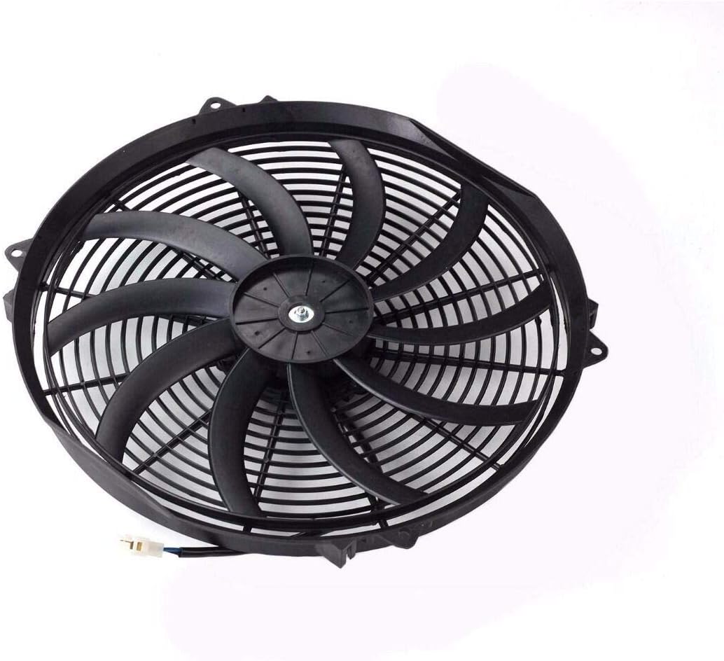 16" Universal Slim Electric Radiator Cooling Fan 12V Pack of 2 B574