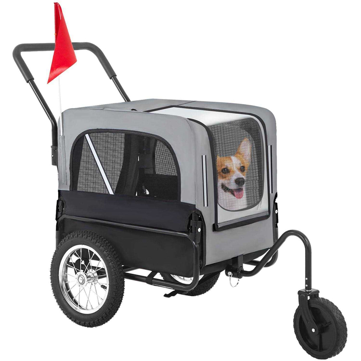 Dog Stroller Pet Bike Trailer Carrier Cart L851630