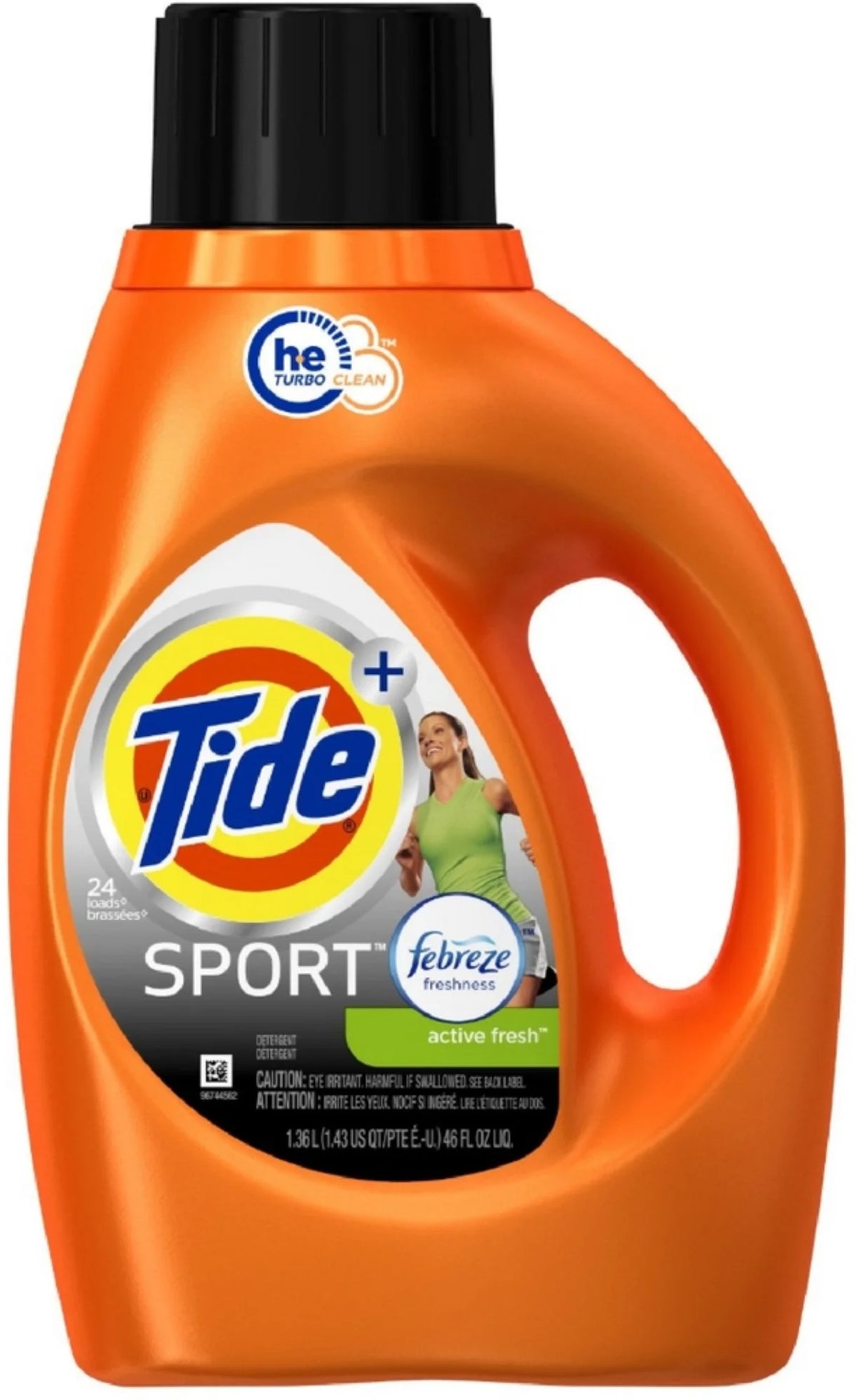 Tide Liquid Laundry Detergent, Active Fresh 46 oz (Pack of 6) B627