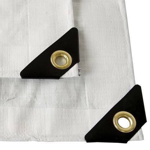 White Heavy Duty UV Protected Canopy Sun Shade Boat Cover Tarp B2751