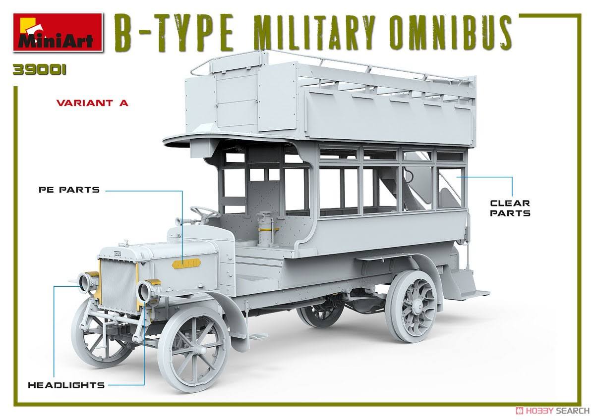 1/35 Scale B-Type Military Omnibus Model Kit P61924