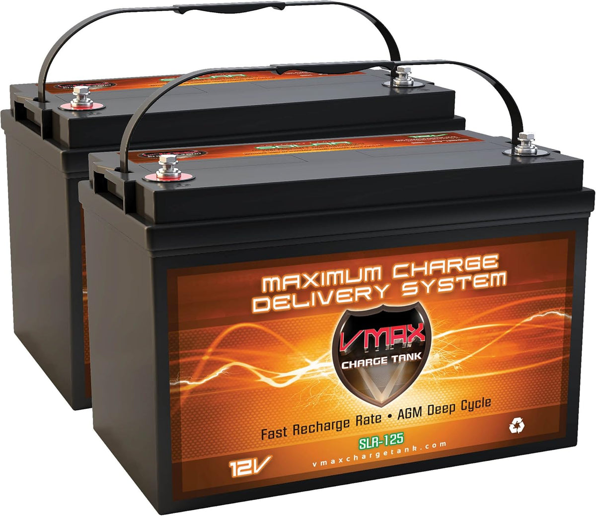 Qty2: 12V 125Ah AGM Sealed Deep Cycle Batteries A56518
