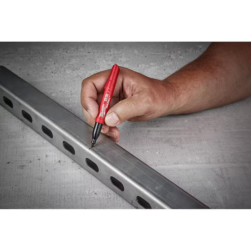Black Fine Point Permanent Marker 12-Pack Y96129
