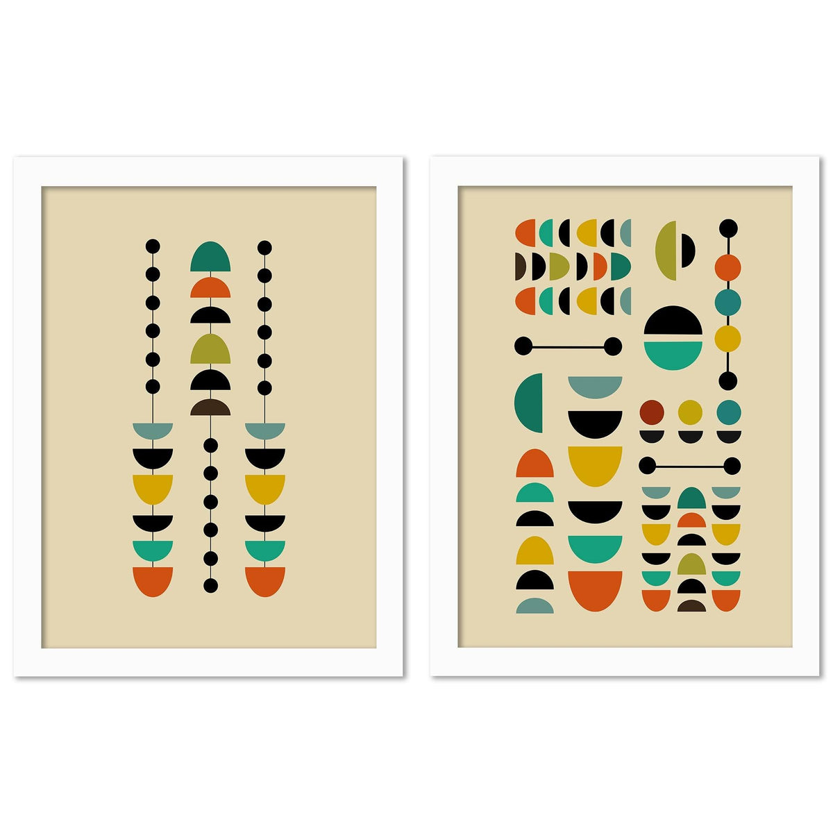 White Framed Print Set Y504664
