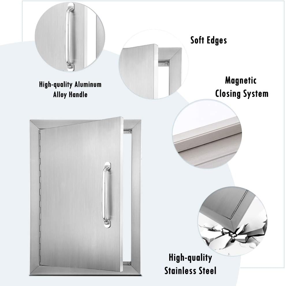 Stainless Steel Outdoor Kitchen Door 17 W X 24 H Q2242