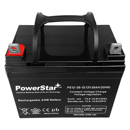 12 Volt 35 Amp Hour Sealed AGM Golf Cart Battery J988863