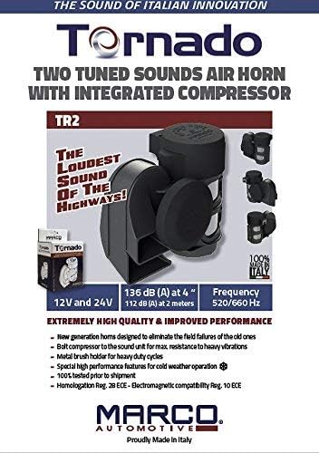 12V Compact Electric Air Horn P407