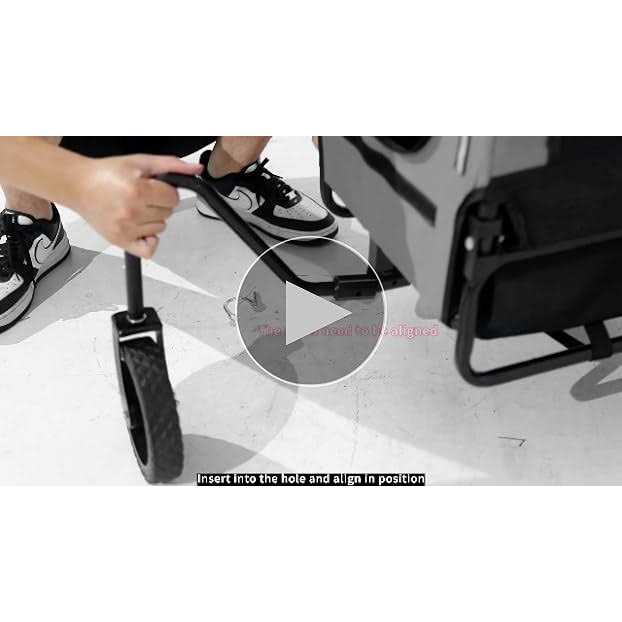 Dog Stroller Pet Bike Trailer Carrier Cart L851630