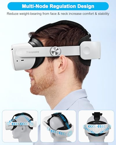 White Button VR Head Strap O395269