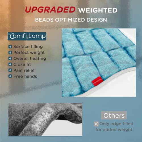 Blue 22"x33" XXL Weighted Electric Heating Pad A13035