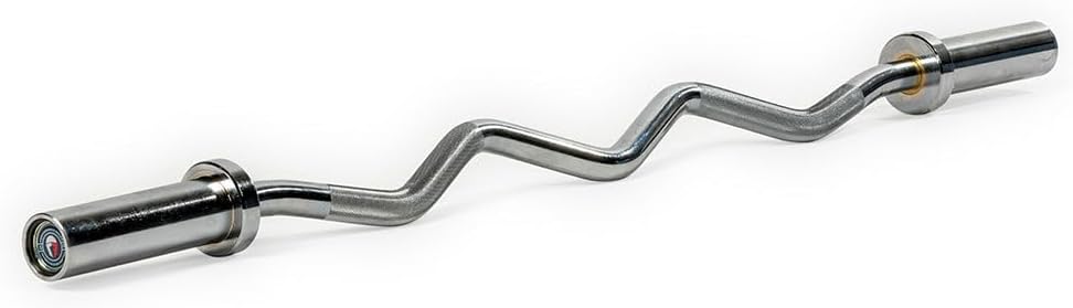 4ft EZ Curl Bar Barbell, Rated 200 LB, Durable Steel Weight Bar K98175