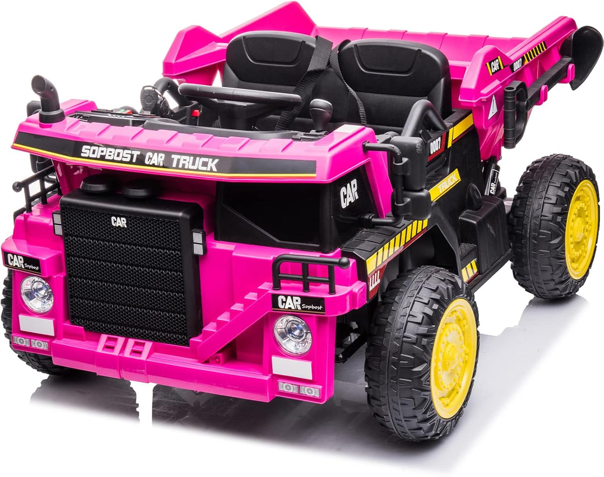 Hot Pink 12V Ride on Dump Truck with Remote Control Z979