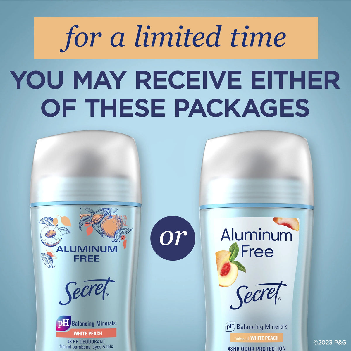Aluminum Free Deodorant White Peach 2.4 oz N884