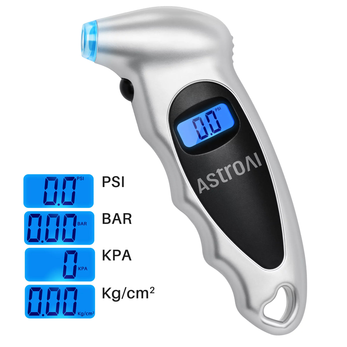 Tire Pressure Gauge, Digital Tester, Silver 1Pack B168882