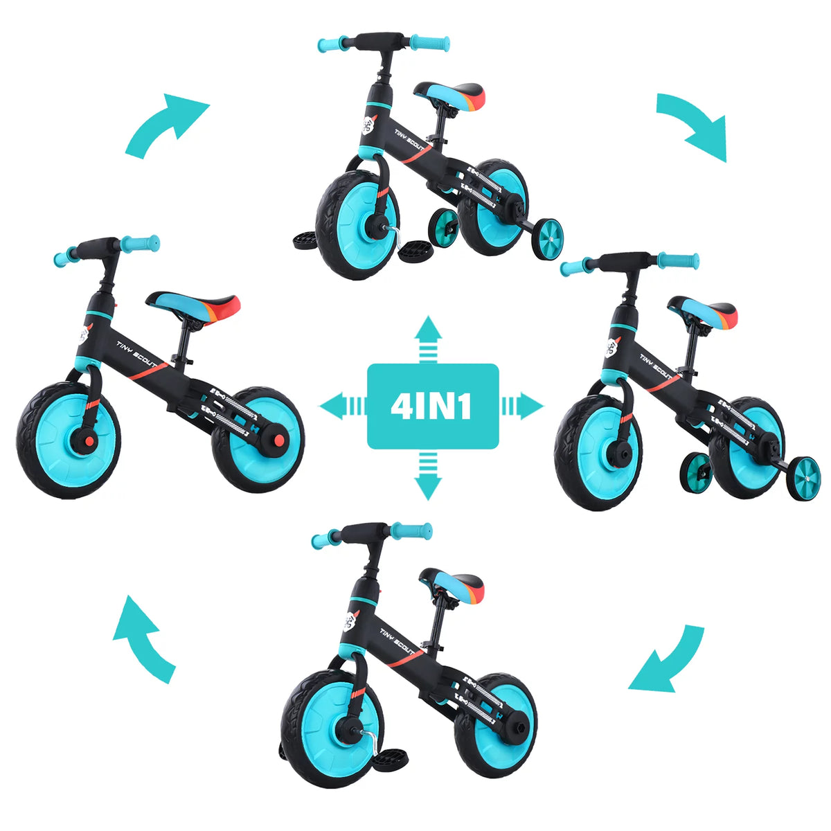 4-in-1 Kids Balance Bike S6466