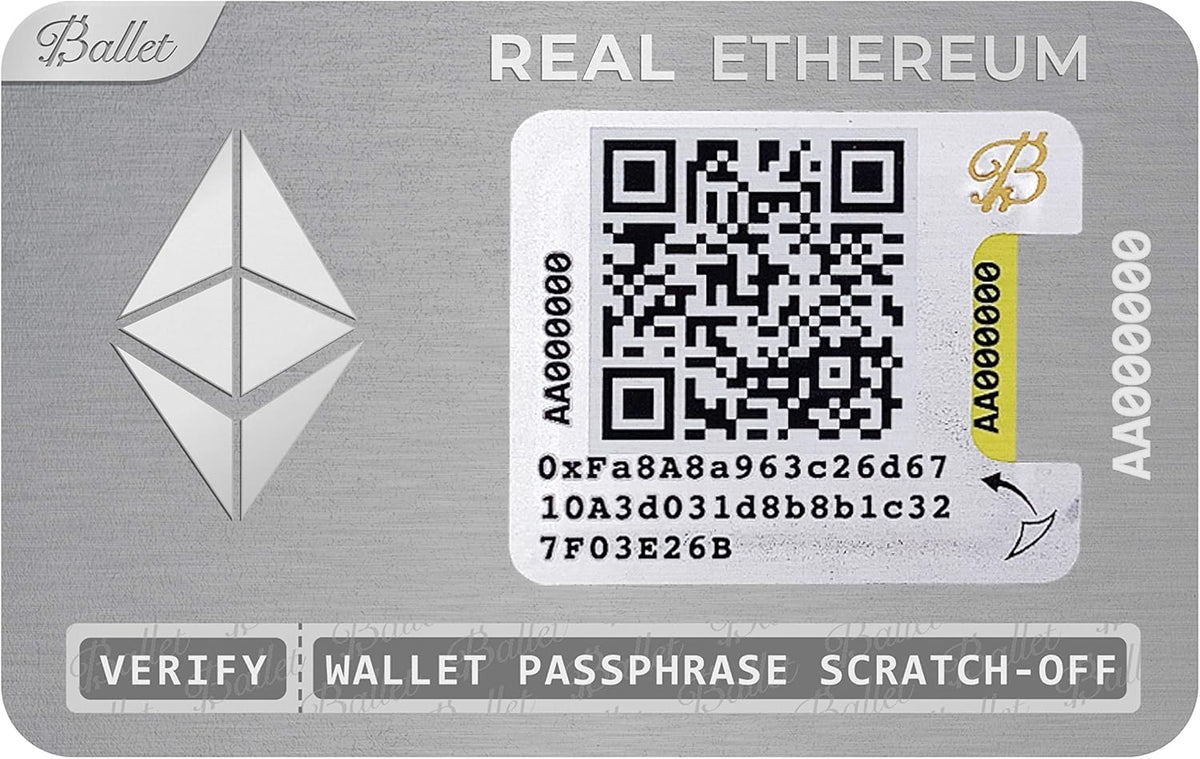 5-Pack Physical Cryptocurrency Wallet with Multicurrency Support B320