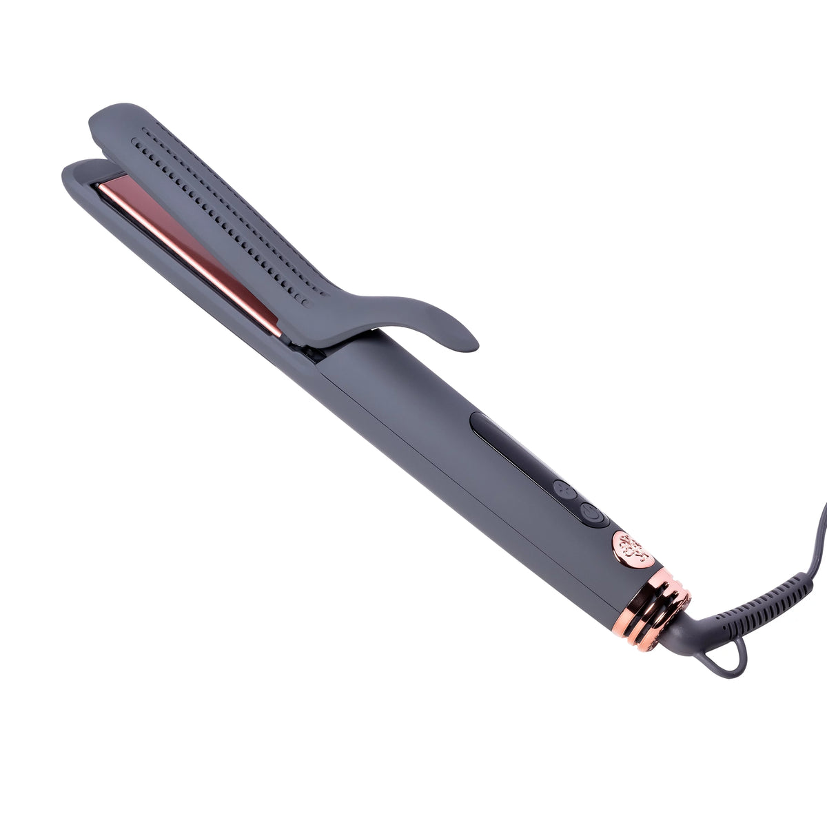 Ceramic Tourmaline Gray Flat Iron Hair Straightener & Curling Iron U82995