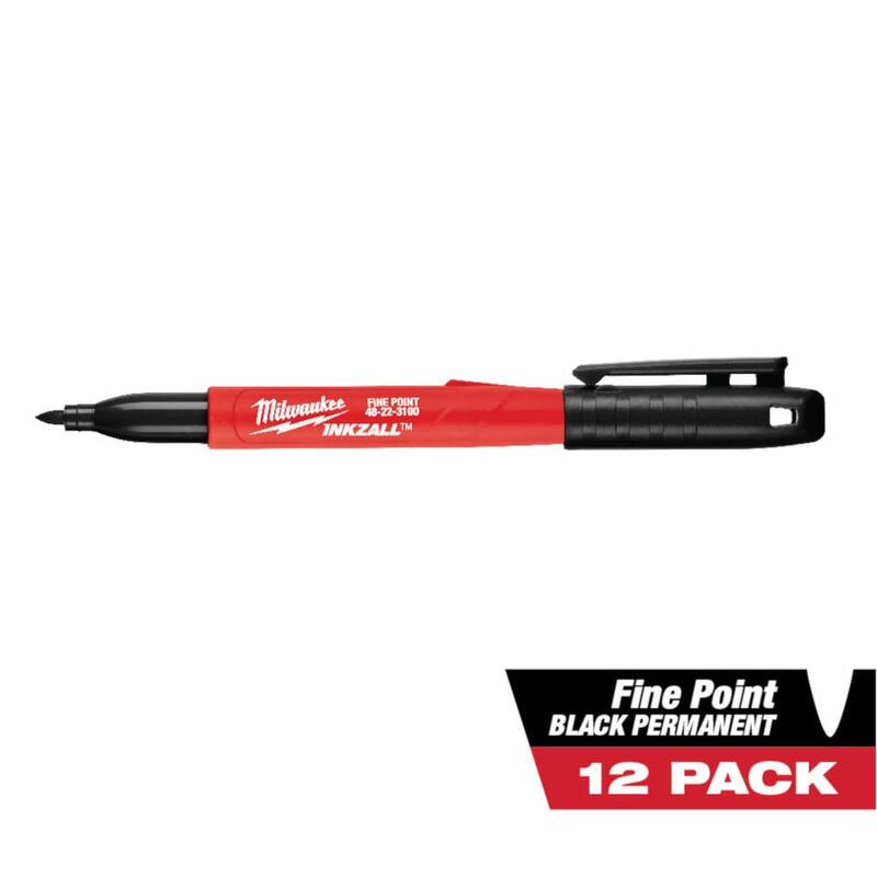 Black Fine Point Permanent Marker 12-Pack Y96129