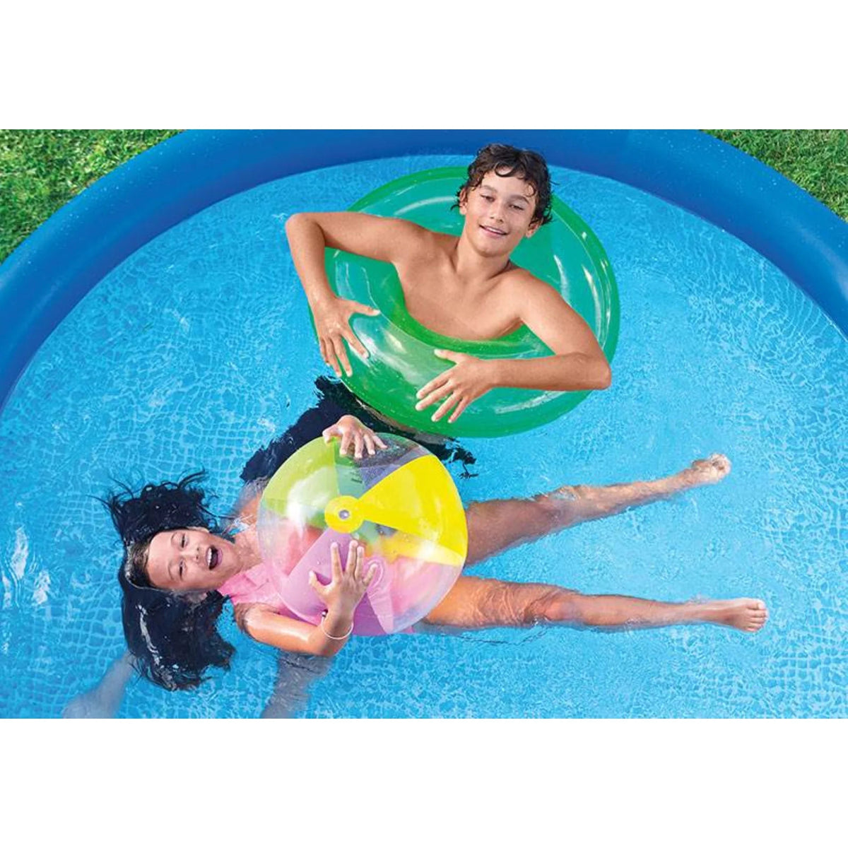8ft x 30in Round Inflatable Above Ground Swimming Pool P820097