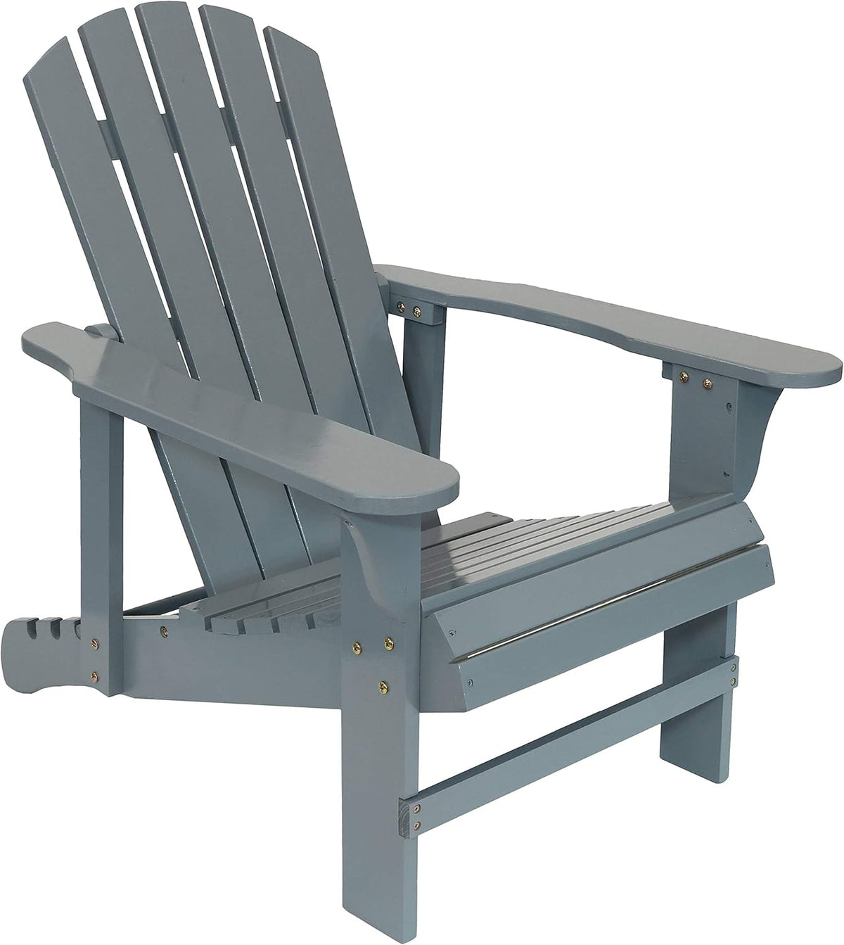 Gray Fir Wood Adirondack Chair Set of 2 V677