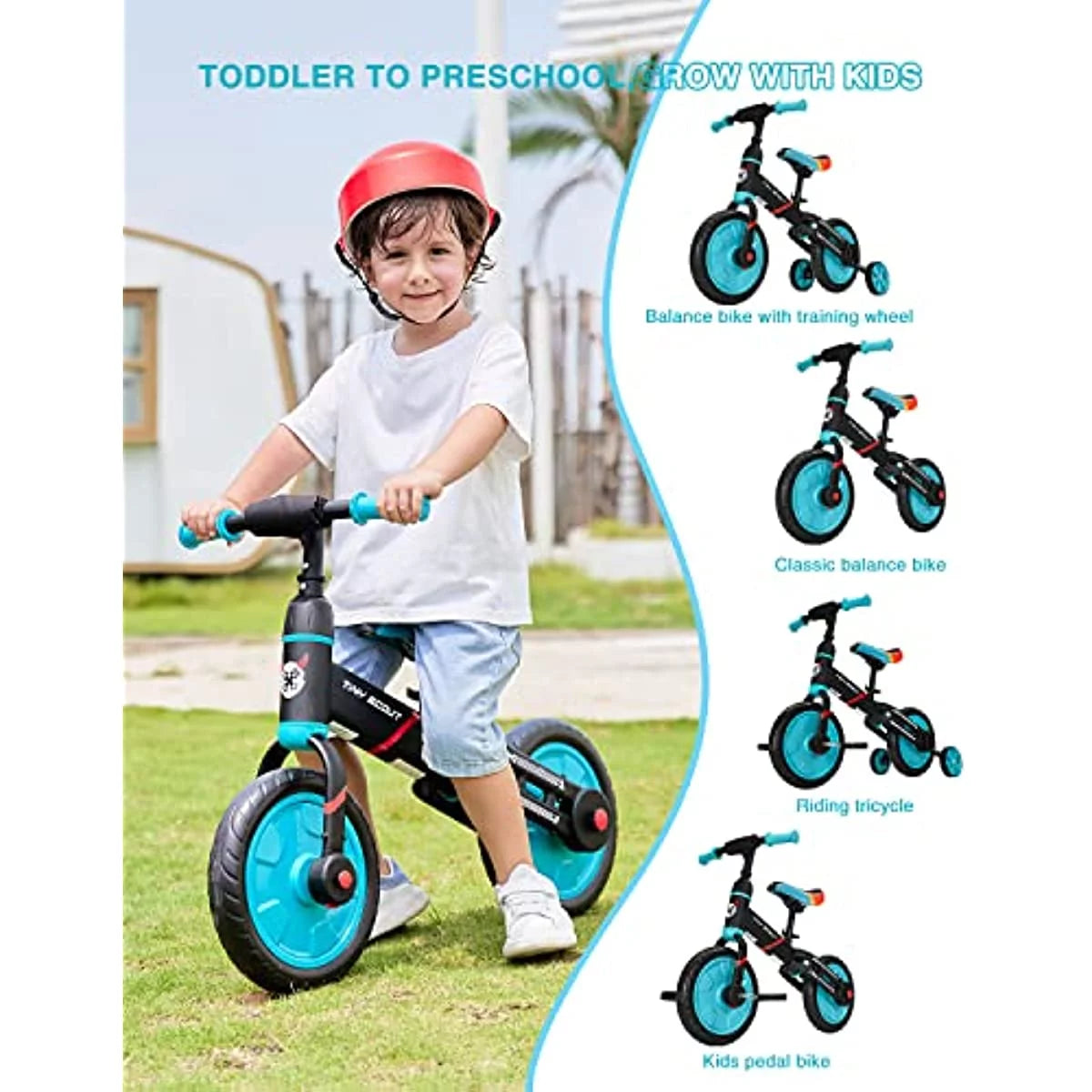 4-in-1 Kids Balance Bike S6466