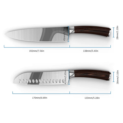 2 Piece Stainless Steel Kitchen Knife Set Z621253