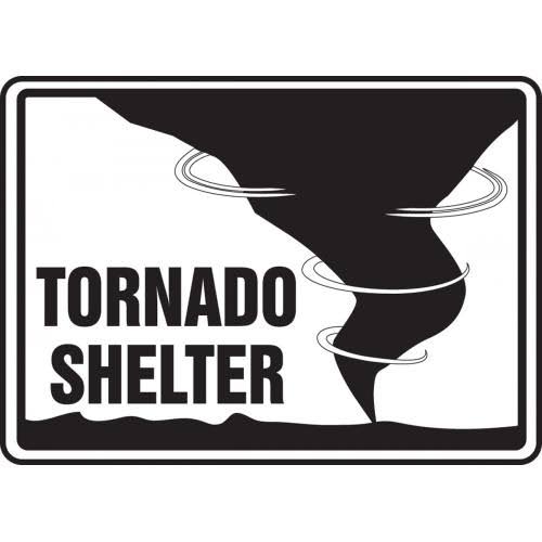Tornado Shelter Safety Sign C486