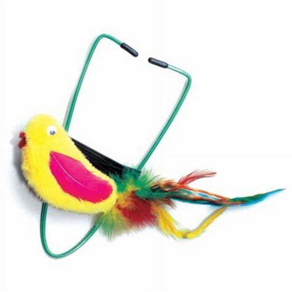 Bouncing Plush Bird Cat Toy U200