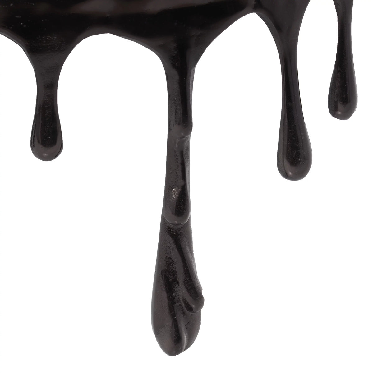 36" x 16" Black Aluminum Coffee Table with Glass Top U204184