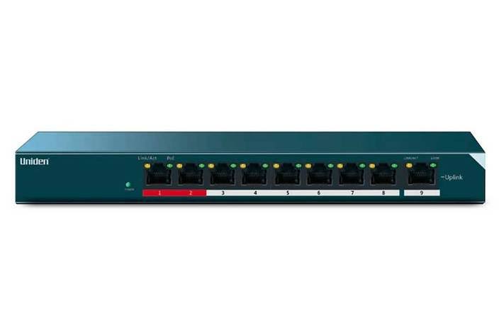 4-Camera 1080p Outdoor Security System with 9-Port PoE P982