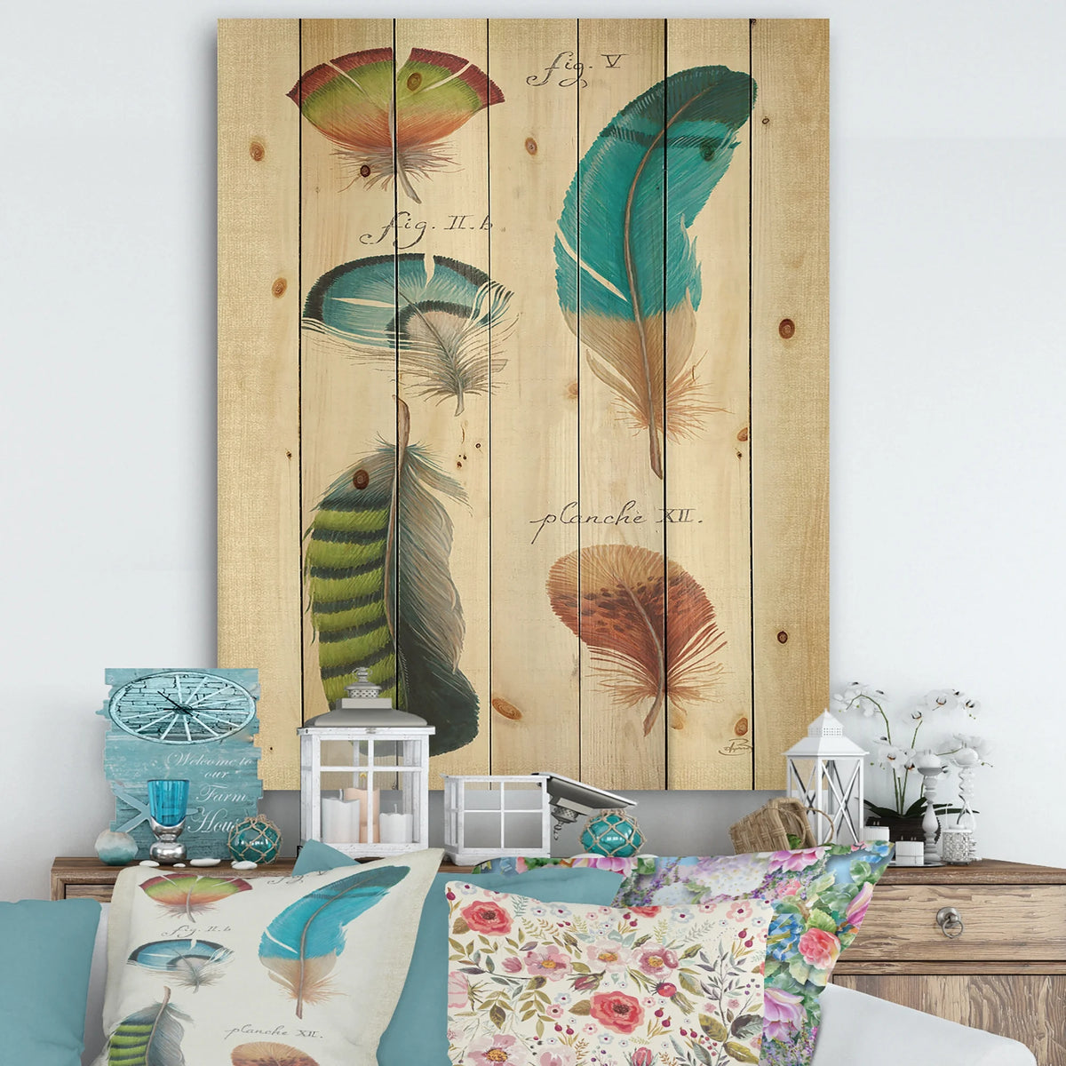 Natural Pine Wood Cabin & Lodge Print B67933