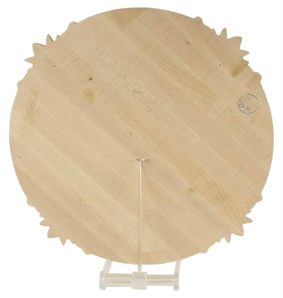 20-inch OD x 1 3/4-Inch P Carved Acanthus Leaf Ceiling Medallion Red Oak V53410
