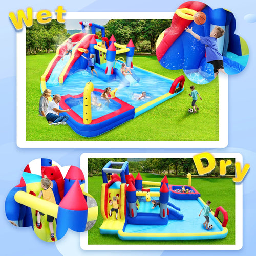 10 in1 Inflatable Water Park with Splash Pool C3418
