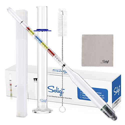Triple Scale Hydrometer and Glass Test Jar T466