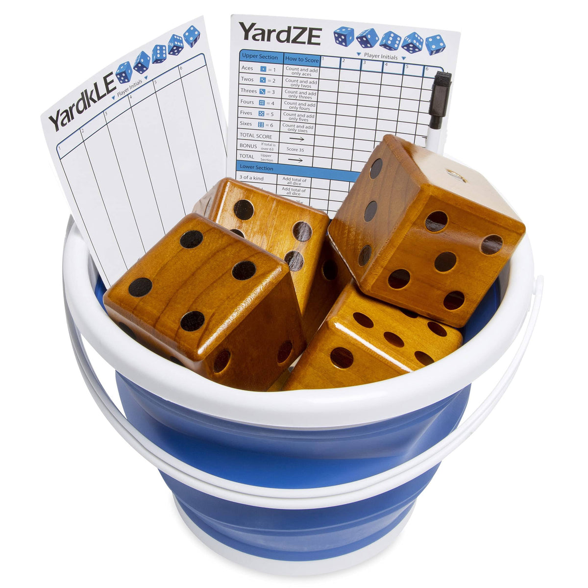 Stained Yardzee and Yard Farkle Dice Set K318541