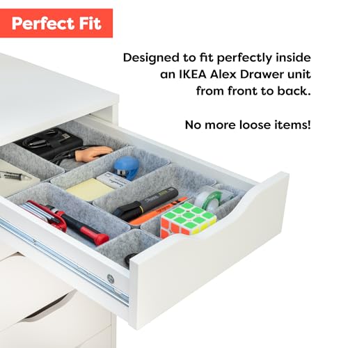 10-Piece Modular Felt Drawer Organizer Set X9981