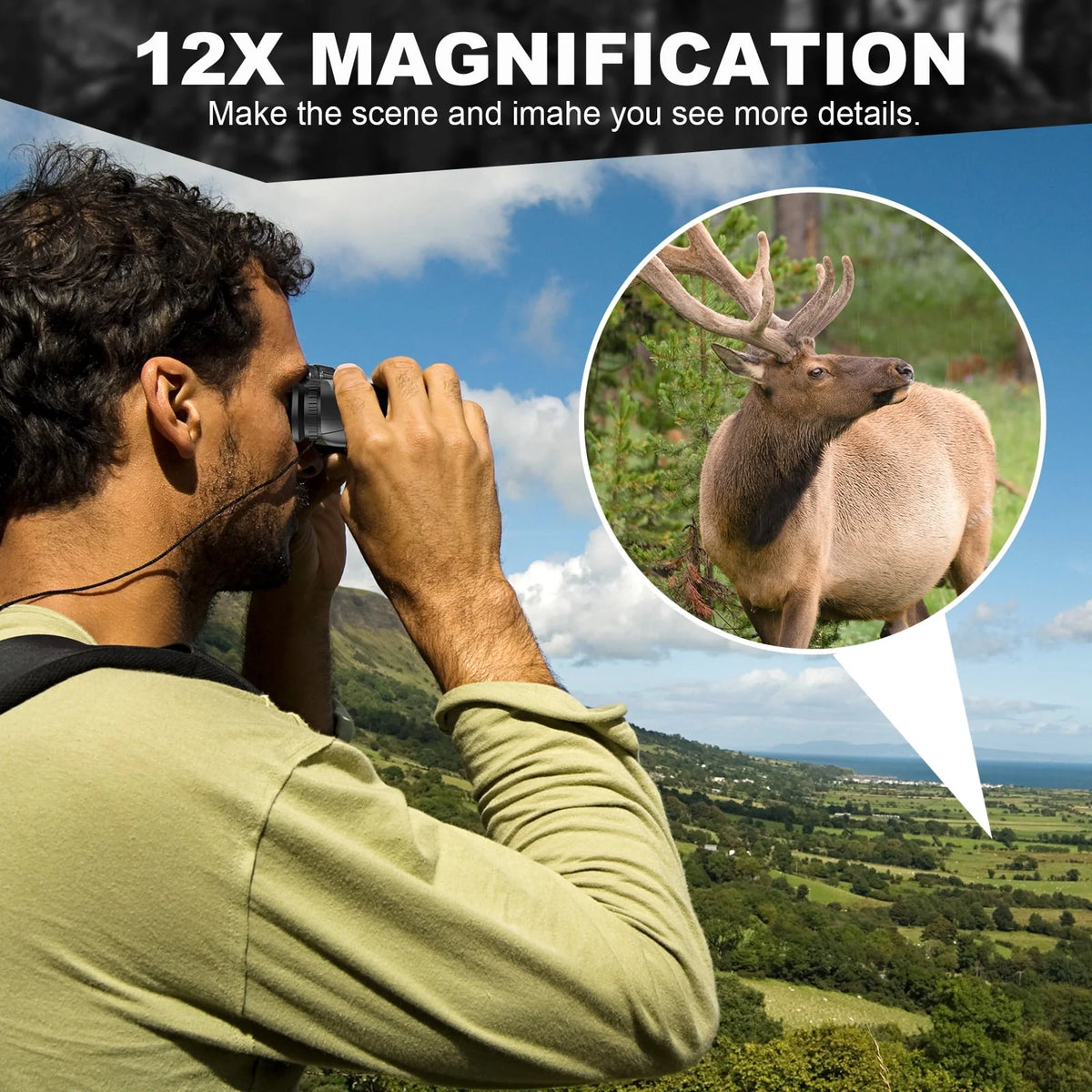 12x25 Compact Binoculars with FMC & BAK4 P9034