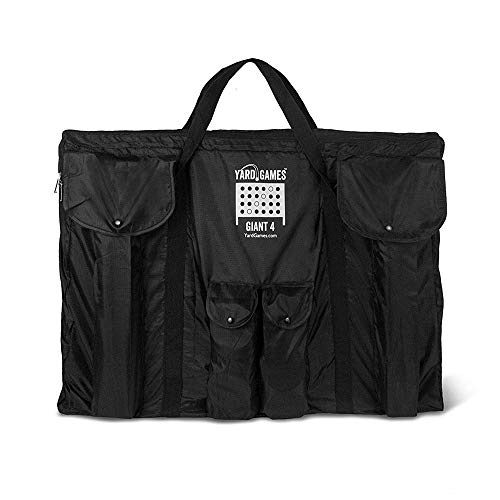 Wooden Four in a Row Game with 42pcs Chips and Carrying Bag Y294