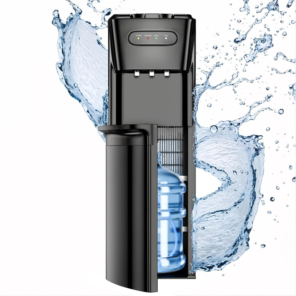 Bottom Loading Water Cooler Dispenser Hot Cold Room Temp for 3 or 5 Gallon Bottles M12802