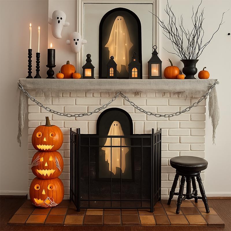 Ghost Mirror with Creepy Eyes A3551