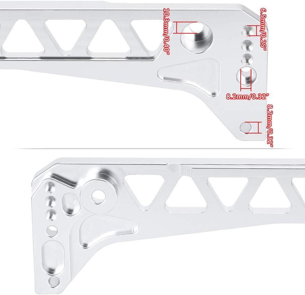 Rear Billet Aluminum Subframe Brace with Integral Sway Bar Mount for 96-00 Honda Civic EK Chassis Acura Suspension Crossmember Pack of 2 X248