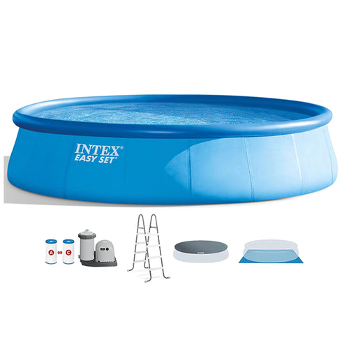 18'x48 Inflatable Pool with Pump, Ladder & Maintenance Kit S285920