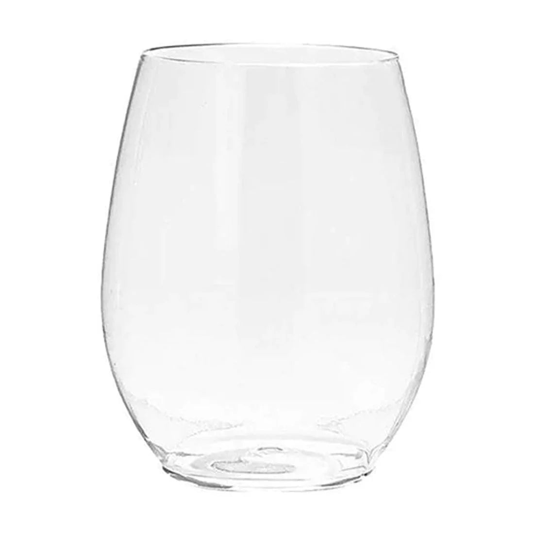Clear Plastic Stemless Wine Goblet 16 Oz Pack of 6 B98868