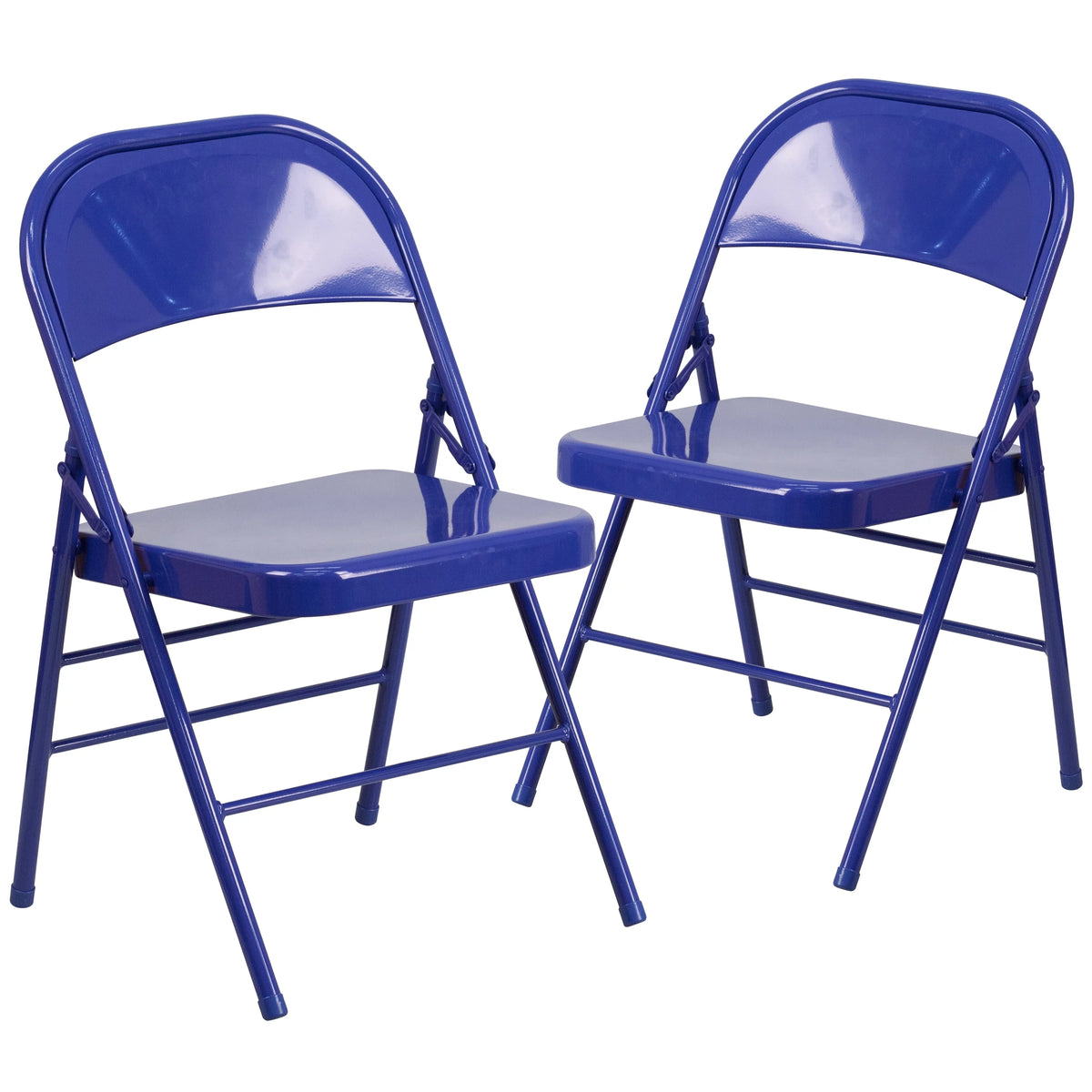 Cobalt Blue Metal Folding Chair B1199