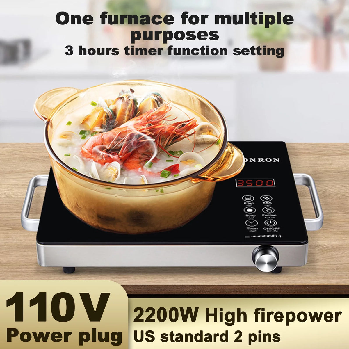 2200W Electric Ceramic Stove V2680