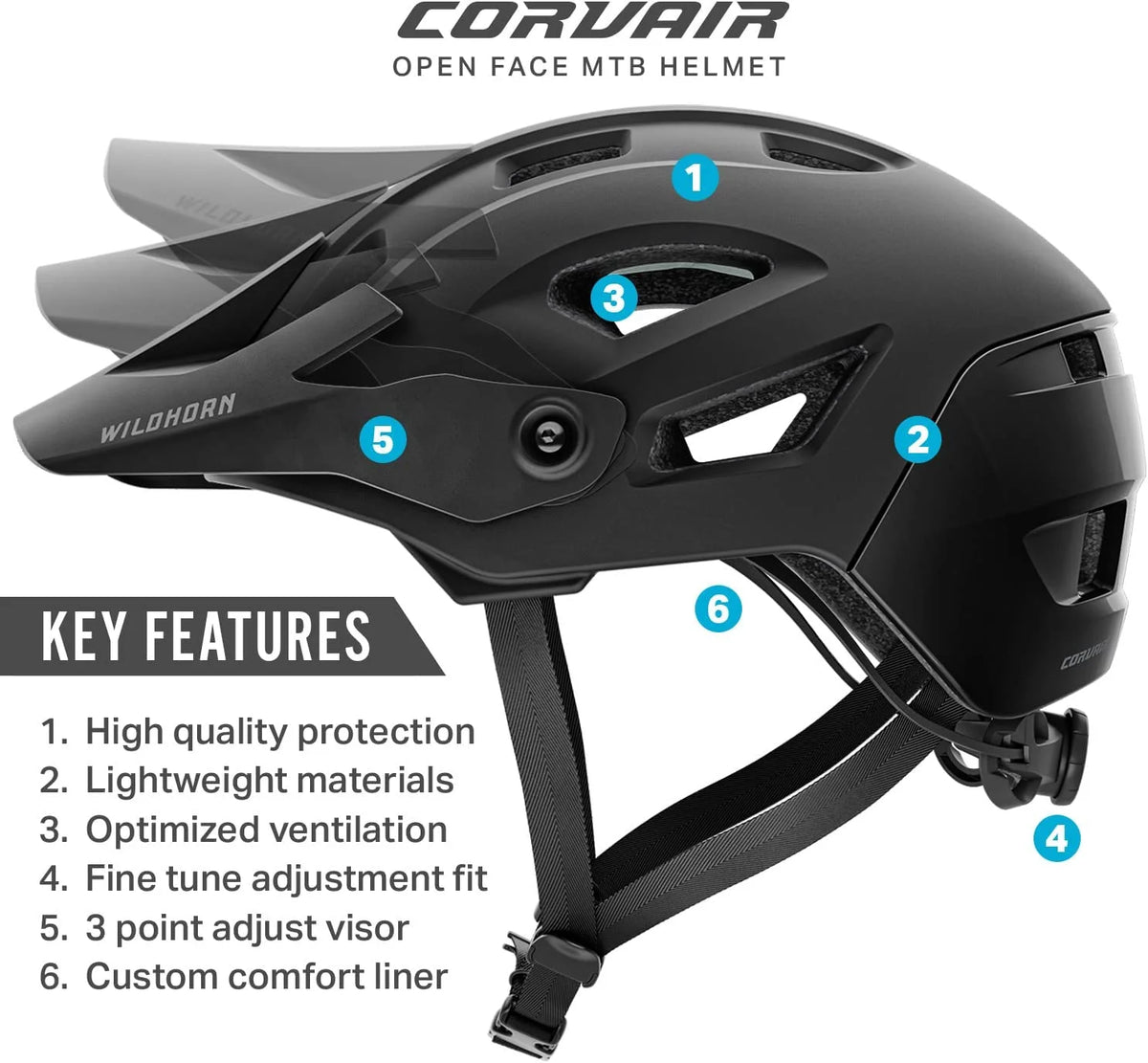 Black Mountain Bike Helmet N37237